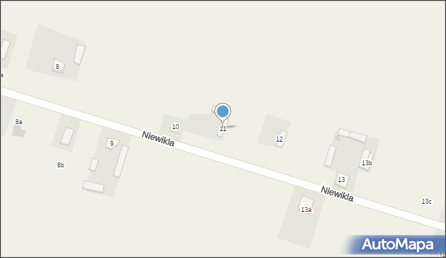 Niewikla, Niewikla, 11, mapa Niewikla