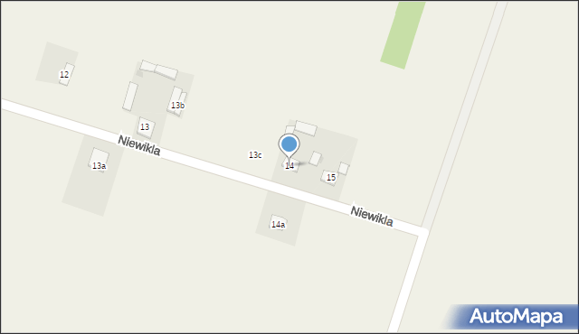 Niewikla, Niewikla, 14, mapa Niewikla