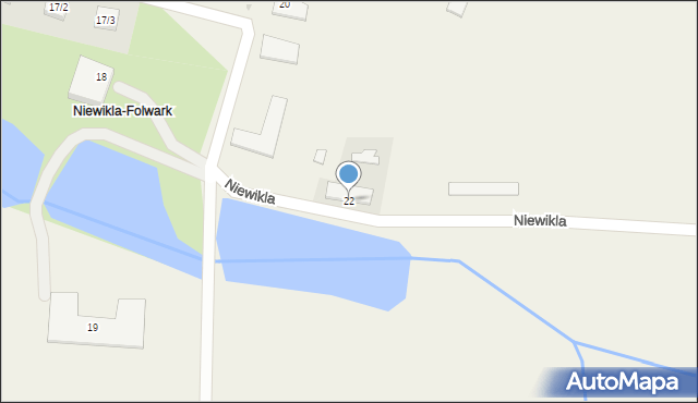 Niewikla, Niewikla, 22, mapa Niewikla