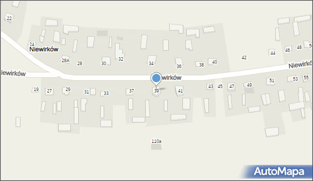 Niewirków, Niewirków, 39, mapa Niewirków