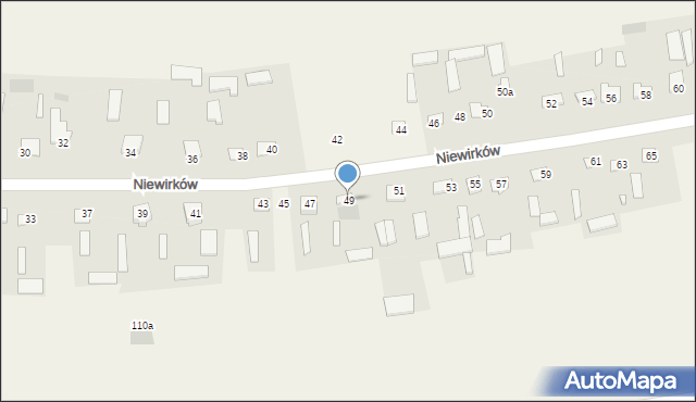 Niewirków, Niewirków, 49, mapa Niewirków