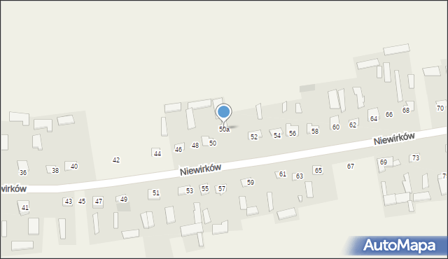Niewirków, Niewirków, 50a, mapa Niewirków