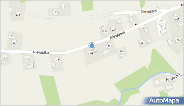 Niewistka, Niewistka, 44, mapa Niewistka