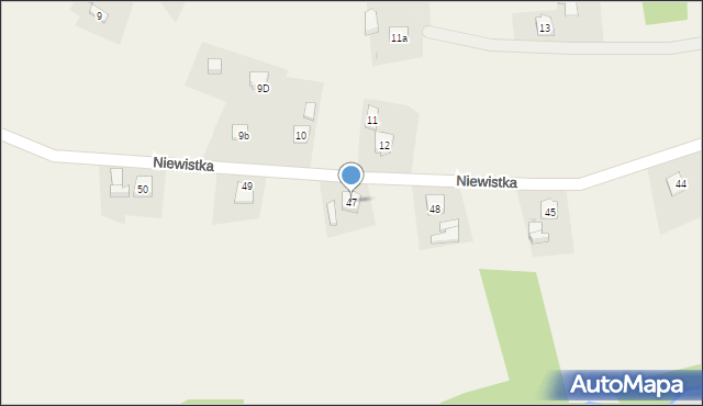 Niewistka, Niewistka, 47, mapa Niewistka