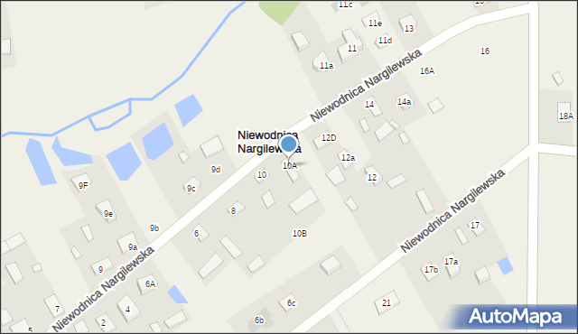 Niewodnica Nargilewska, Niewodnica Nargilewska, 10A, mapa Niewodnica Nargilewska