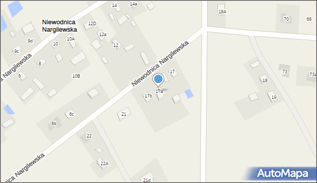 Niewodnica Nargilewska, Niewodnica Nargilewska, 17a, mapa Niewodnica Nargilewska