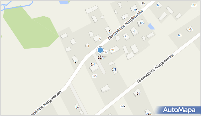 Niewodnica Nargilewska, Niewodnica Nargilewska, 2/2A, mapa Niewodnica Nargilewska
