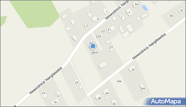 Niewodnica Nargilewska, Niewodnica Nargilewska, 2/5, mapa Niewodnica Nargilewska