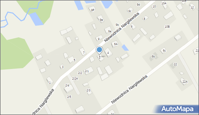 Niewodnica Nargilewska, Niewodnica Nargilewska, 2, mapa Niewodnica Nargilewska