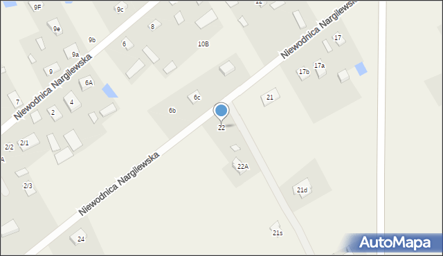 Niewodnica Nargilewska, Niewodnica Nargilewska, 22, mapa Niewodnica Nargilewska