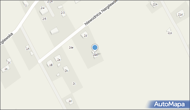 Niewodnica Nargilewska, Niewodnica Nargilewska, 24A, mapa Niewodnica Nargilewska
