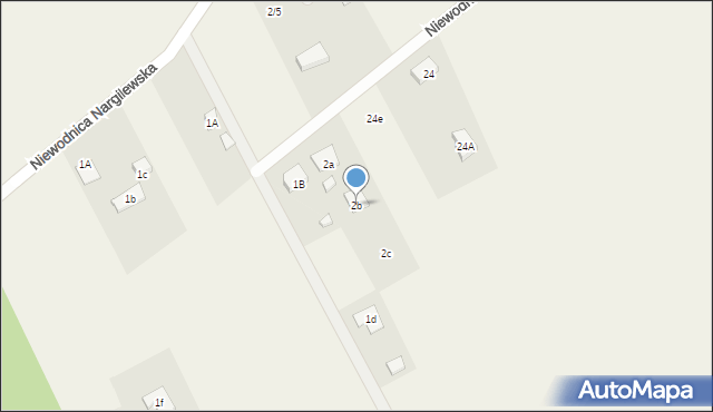 Niewodnica Nargilewska, Niewodnica Nargilewska, 2b, mapa Niewodnica Nargilewska