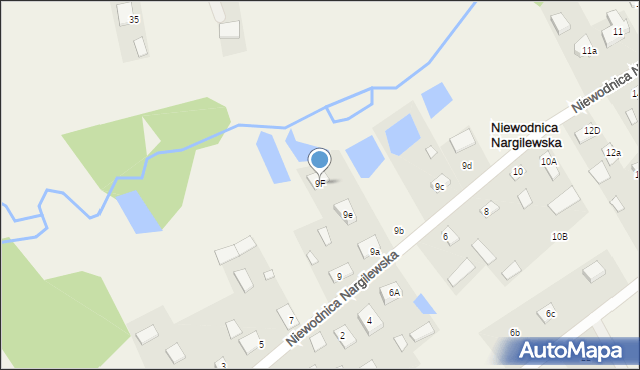 Niewodnica Nargilewska, Niewodnica Nargilewska, 9F, mapa Niewodnica Nargilewska