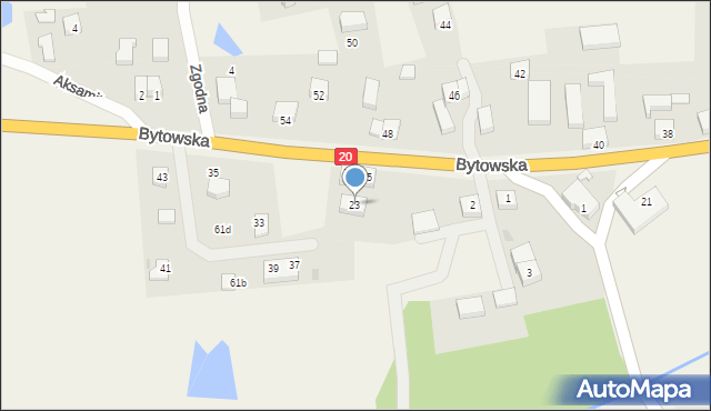 Niezabyszewo, Niezabyszewo, 62b, mapa Niezabyszewo