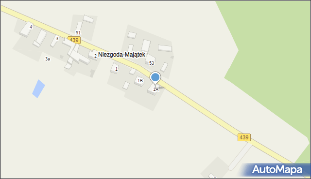 Niezgoda, Niezgoda, 1A, mapa Niezgoda