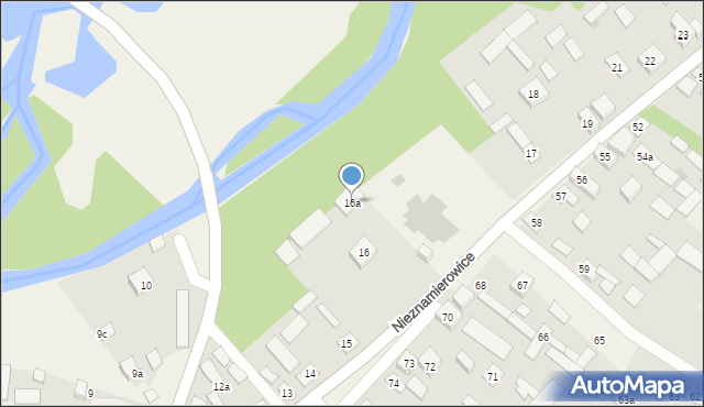Nieznamierowice, Nieznamierowice, 16a, mapa Nieznamierowice