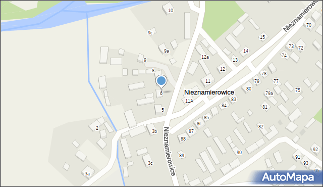 Nieznamierowice, Nieznamierowice, 6, mapa Nieznamierowice