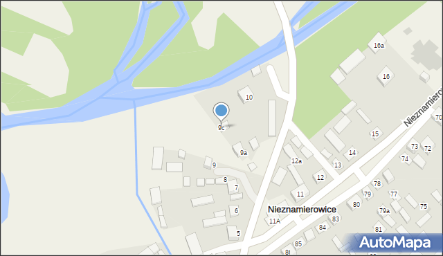 Nieznamierowice, Nieznamierowice, 9c, mapa Nieznamierowice