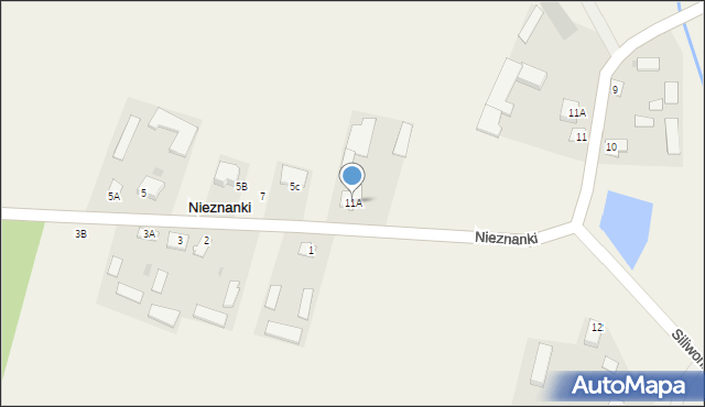 Nieznanki, Nieznanki, 11A, mapa Nieznanki