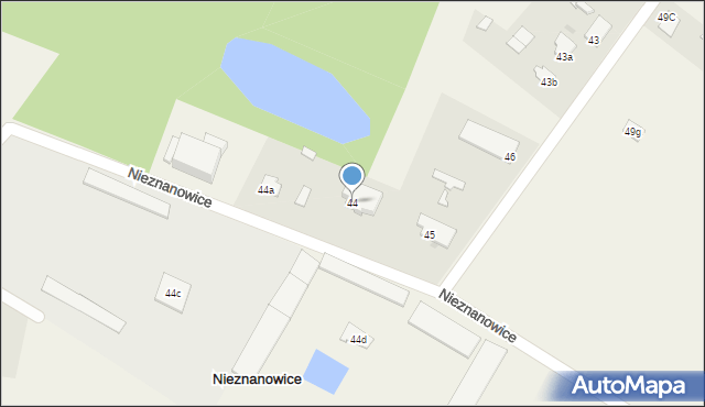 Nieznanowice, Nieznanowice, 44, mapa Nieznanowice