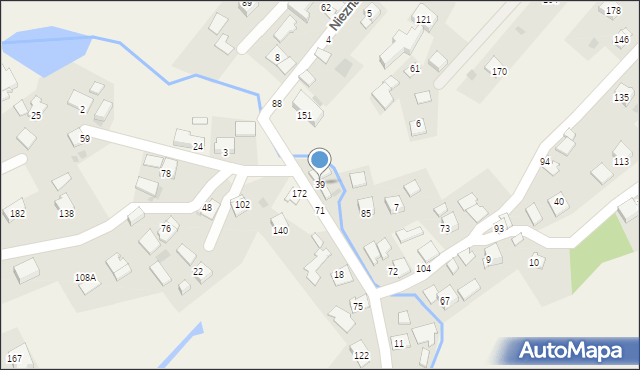 Nieznanowice, Nieznanowice, 39, mapa Nieznanowice