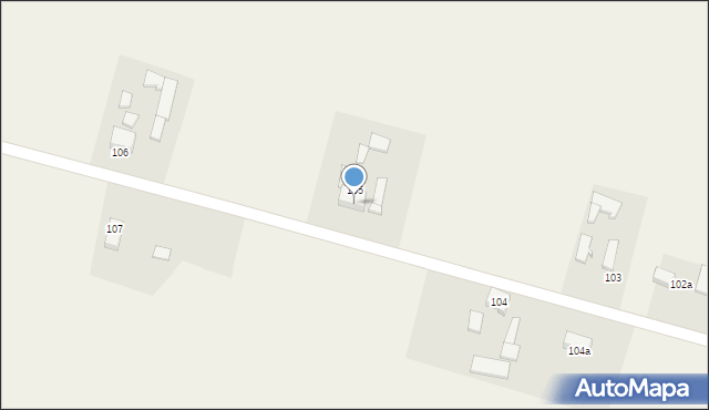 Nieżychowice, Nieżychowice, 105a, mapa Nieżychowice