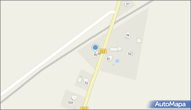 Nieżychowice, Nieżychowice, 61, mapa Nieżychowice