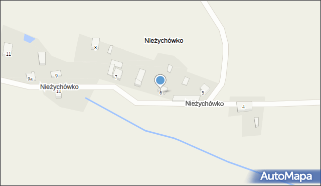 Nieżychówko, Nieżychówko, 6, mapa Nieżychówko