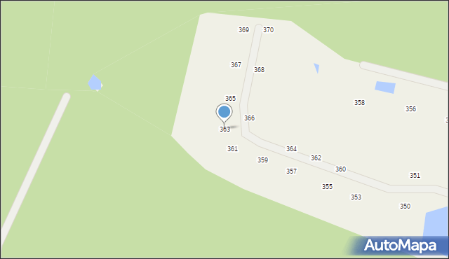 Nieżywięć, Nieżywięć, 363, mapa Nieżywięć