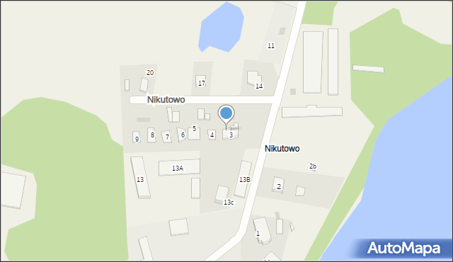 Nikutowo, Nikutowo, 3/2, mapa Nikutowo