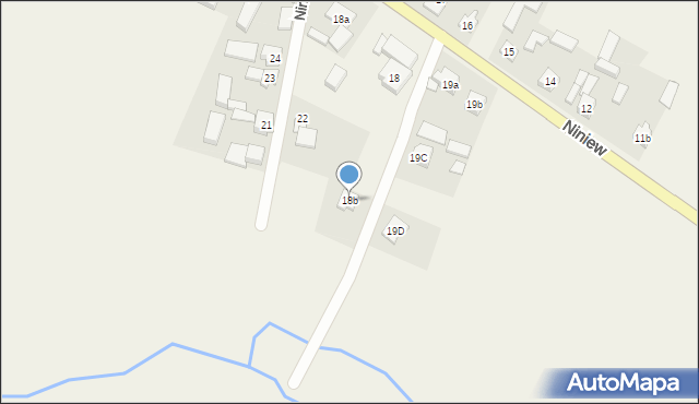 Niniew, Niniew, 18b, mapa Niniew
