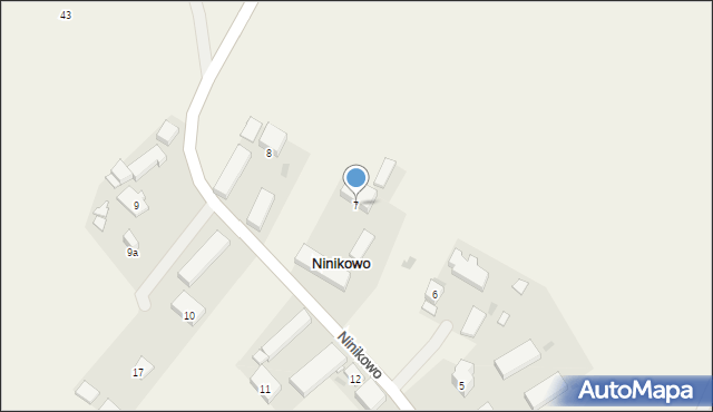 Ninikowo, Ninikowo, 7, mapa Ninikowo