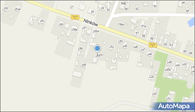 Ninków, Ninków, 153, mapa Ninków