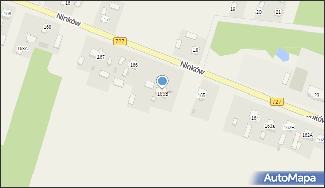 Ninków, Ninków, 165B, mapa Ninków