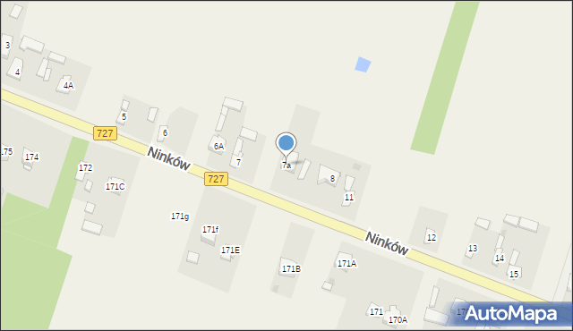 Ninków, Ninków, 7a, mapa Ninków