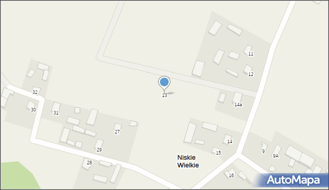 Niskie Wielkie, Niskie Wielkie, 13, mapa Niskie Wielkie