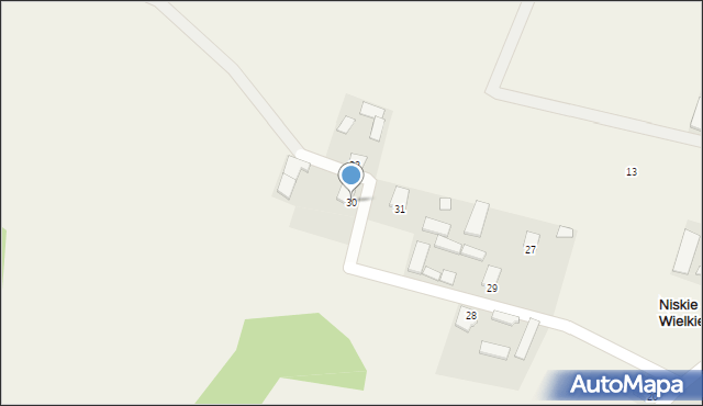 Niskie Wielkie, Niskie Wielkie, 30, mapa Niskie Wielkie
