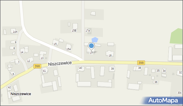 Niszczewice, Niszczewice, 17, mapa Niszczewice