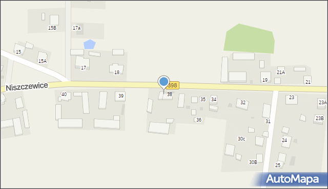 Niszczewice, Niszczewice, 38A, mapa Niszczewice
