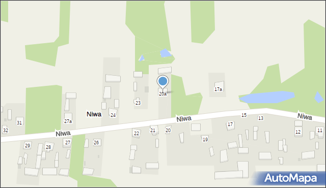 Niwa, Niwa, 20a, mapa Niwa