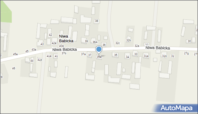 Niwa Babicka, Niwa Babicka, 35a, mapa Niwa Babicka