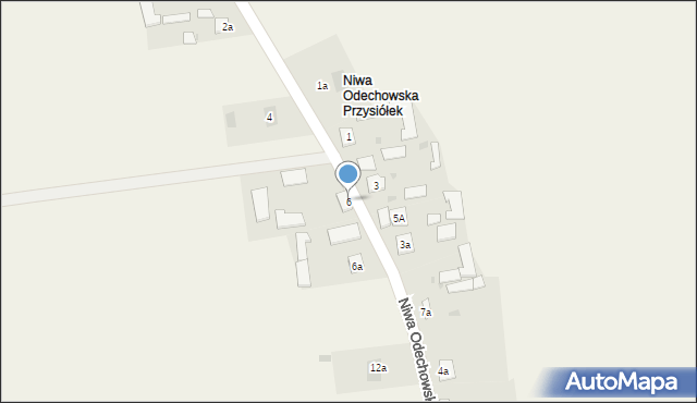 Niwa Odechowska, Niwa Odechowska, 6, mapa Niwa Odechowska