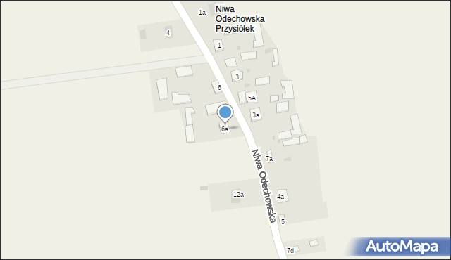 Niwa Odechowska, Niwa Odechowska, 6a, mapa Niwa Odechowska