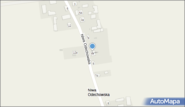 Niwa Odechowska, Niwa Odechowska, 7b, mapa Niwa Odechowska