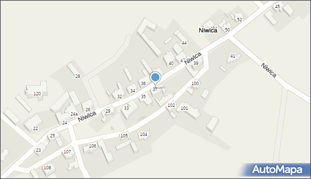 Niwica, Niwica, 37, mapa Niwica
