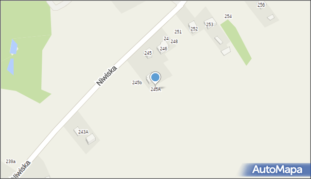 Niwiska, Niwiska, 245A, mapa Niwiska