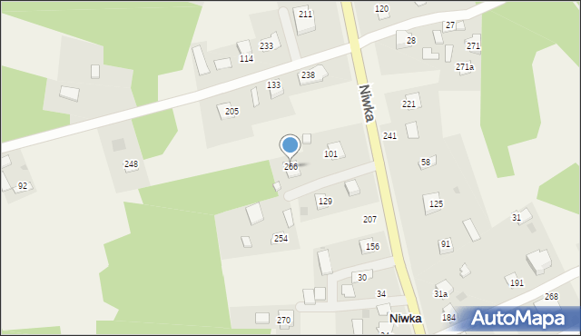 Niwka, Niwka, 266, mapa Niwka