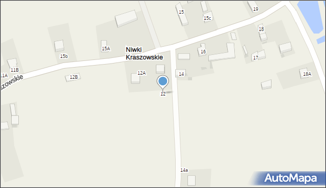 Niwki Kraszowskie, Niwki Kraszowskie, 12, mapa Niwki Kraszowskie