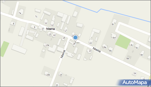 Niwna, Niwna, 18a, mapa Niwna