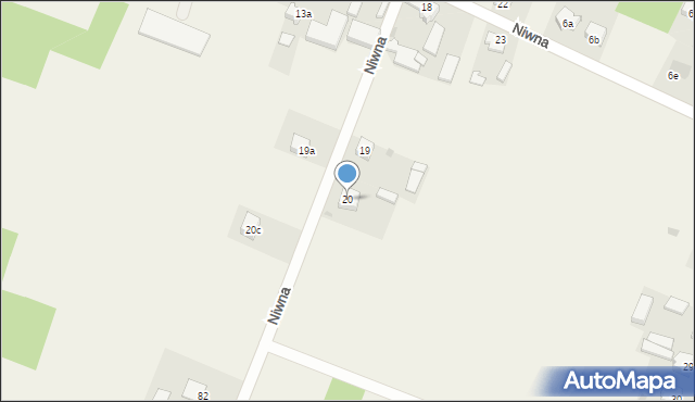 Niwna, Niwna, 20, mapa Niwna